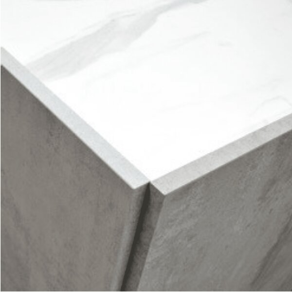 COMODA STATUARIO PICIOR METALIC - GRI CIMENT