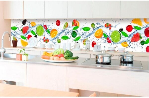 Fototapet pentru bucătărie - fructe 350 x 60 cm