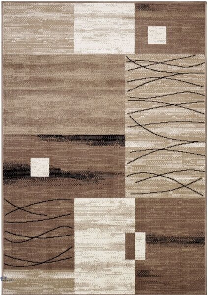 Covor Model Luna 1805 12, Dreptunghiular, Bej Dreptunghi, Bej, 300x400
