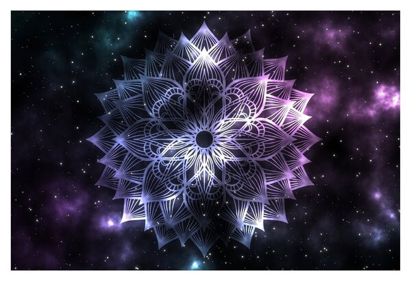 Tablou - Mandala Lotus în spațiu (90x60 cm)