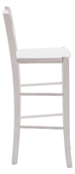 SCAUN BAR LEMN - ALB
