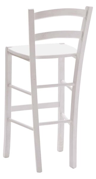 SCAUN BAR LEMN - ALB