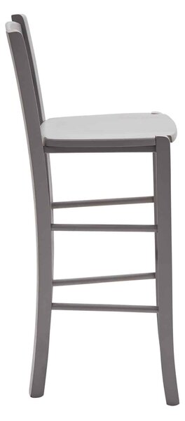 SCAUN BAR LEMN - ALB