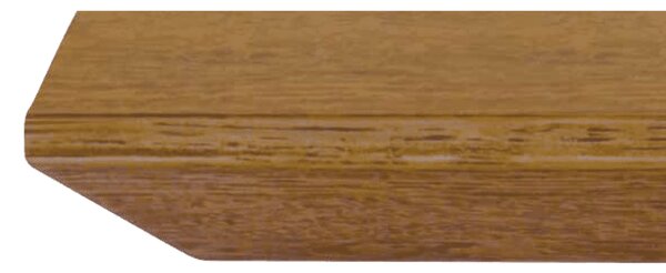 MASA GLASS - BLAT LEMN MASIV CU PICIOR STICLA SECURIZATA - GRI CIMENT - 160 cm / 90 cm / h 77