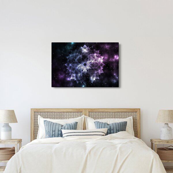 Tablou - Mandala Lotus în spațiu (90x60 cm)