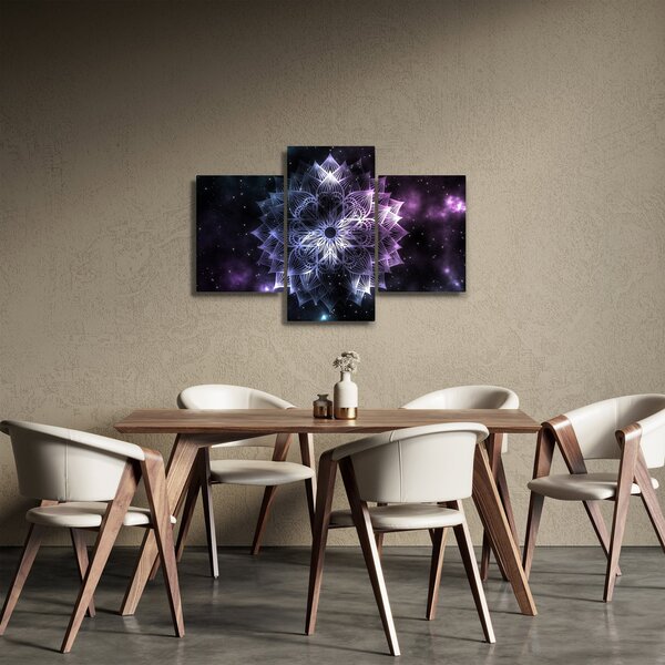 Tablou - Mandala Lotus în spațiu (90x60 cm)