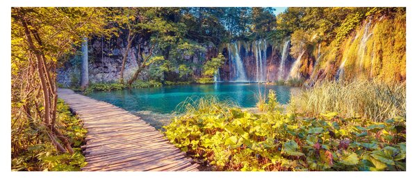 Tablou - Lacurile Plitvice, Croația (120x50 cm)