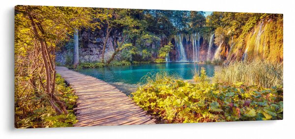 Tablou - Lacurile Plitvice, Croația (120x50 cm)