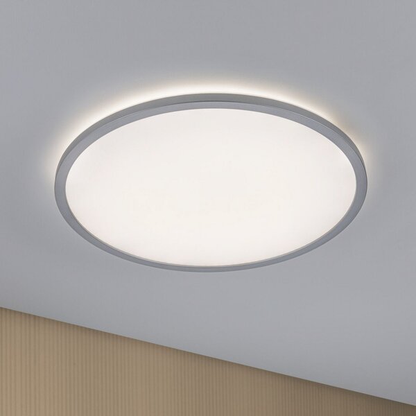 Paulmann Atria Shine Panou LED, crom, dimabil, Ø 42 cm, reglabil, Gri, Camera de zi / sufragerie, Plastic, Modern