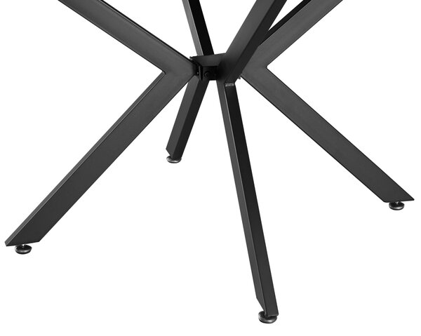KONDELA Masă extensibilă de dining, neagră, 100x100-140x75 cm, ABERO TIP 1