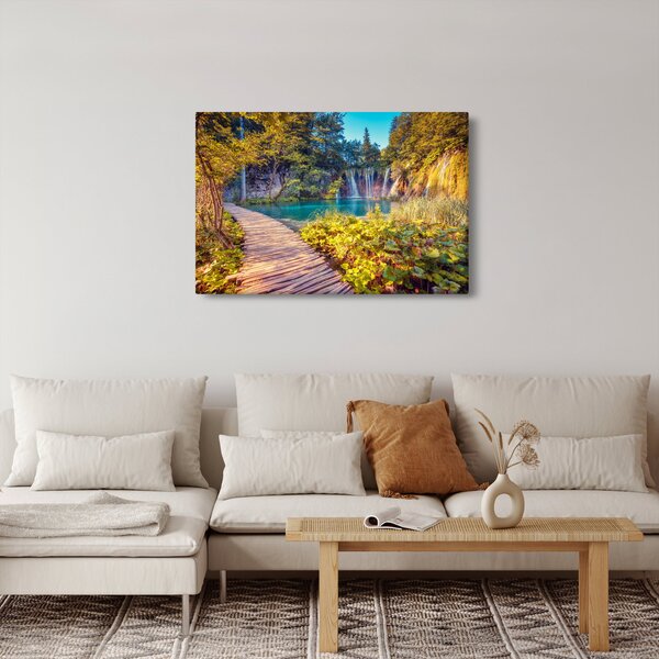 Tablou - Lacurile Plitvice, Croația (90x60 cm)