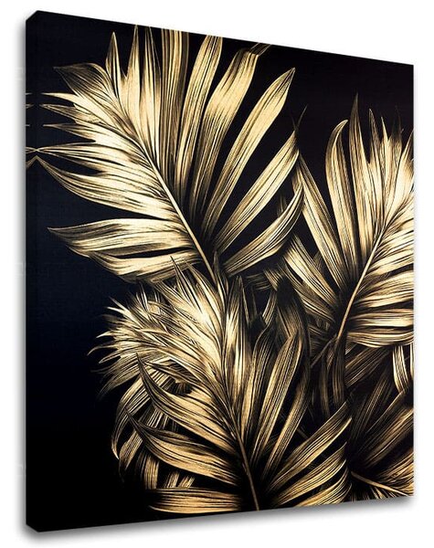 Atingere de aur pe pânză Eleganță atemporală - 70x70 cm