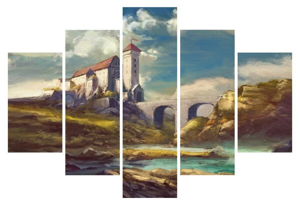 Tablou - Castelul medieval (150x105 cm)