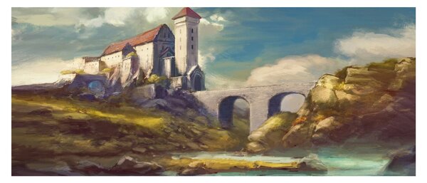 Tablou - Castelul medieval (120x50 cm)