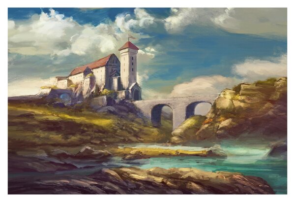 Tablou - Castelul medieval (90x60 cm)