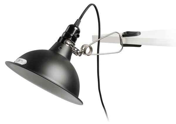 FARO BARCELONA Lampă cu clemă Pepper, negru, Negru, Camera de zi / sufragerie, Metal, Design industrial