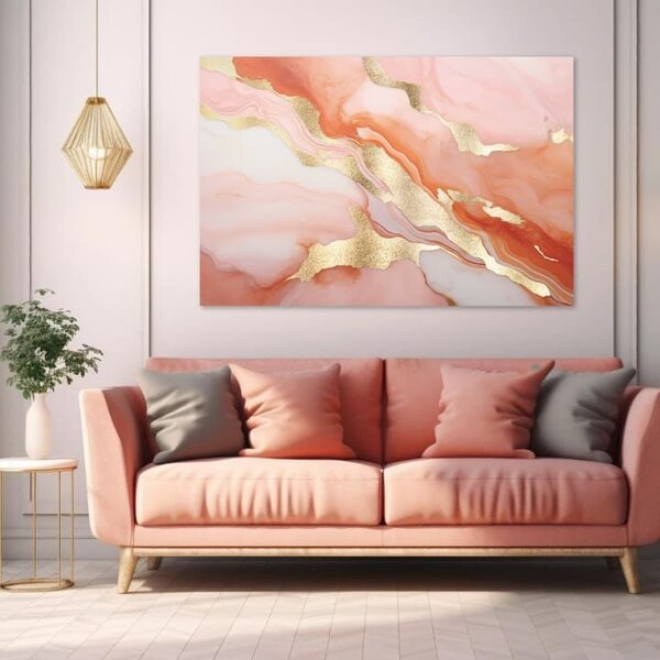 Atingere de aur pe panza Reflexii ale soarelui de dimineață - 40x60 cm