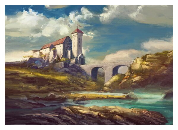Tablou - Castelul medieval (70x50 cm)