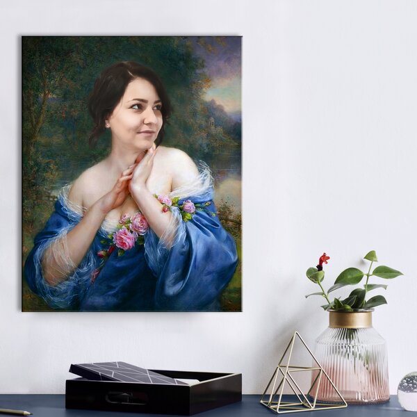 Cadou pentru femei - o imagine istorică dintr-o fotografie - 40x50 cm - portrét 1