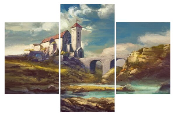 Tablou - Castelul medieval (90x60 cm)