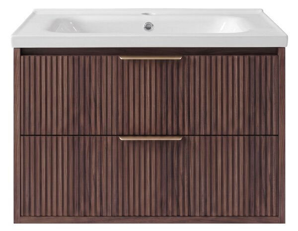 Dulap de baie cu chiuvetă REA Sherry 60cm Brown Walnut