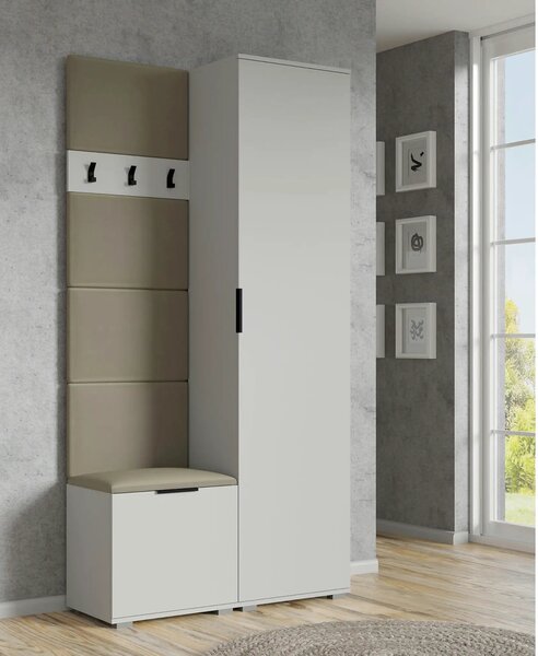 Pantofar CLIF ST-50, alb, PAL laminat, 50x38x48 cm