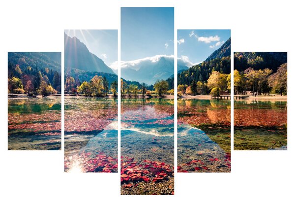 Tablou - Lacul Jasna, Gozd Martuljek, Alpii Iulieni, Slovenia (150x105 cm)