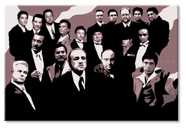 Cei mai mari mafioți de pe ecran THE MAFIA FAMILY - 60x40 cm