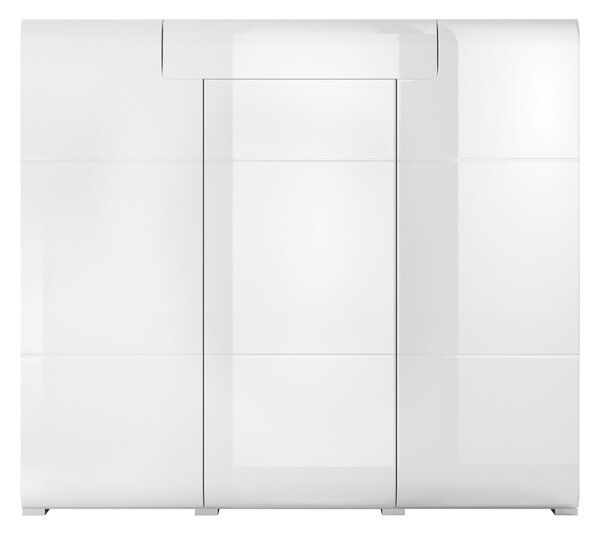 Comodă Tamie Typ 76 (Alb + Alb lucios). Promo -12%. 1030537