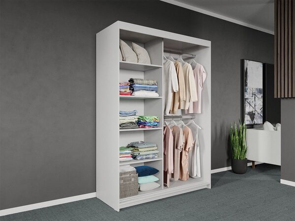 Dressing/Dulap dormitor Stejar Inchis 138 - Line