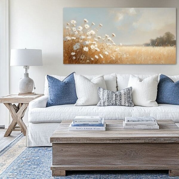 Delicatețea unei dimineți de vară | finisată de mâna artistului - 40x80 cm