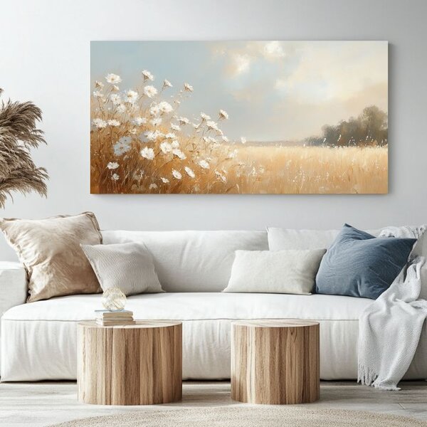 Delicatețea unei dimineți de vară | finisată de mâna artistului - 40x80 cm