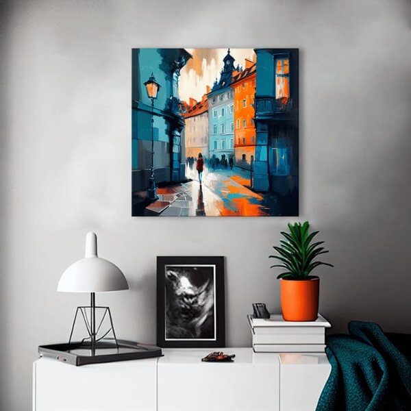 Design decorare pe pânză Praga în inima Europei - 60x60 cm
