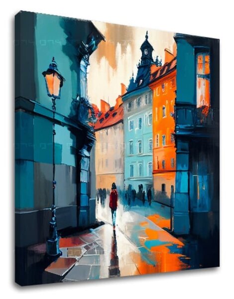Design decorare pe pânză Praga în inima Europei - 60x60 cm