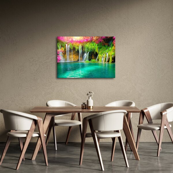 Tablou - Cascada, Lacurile Plitvice, Croația (70x50 cm)