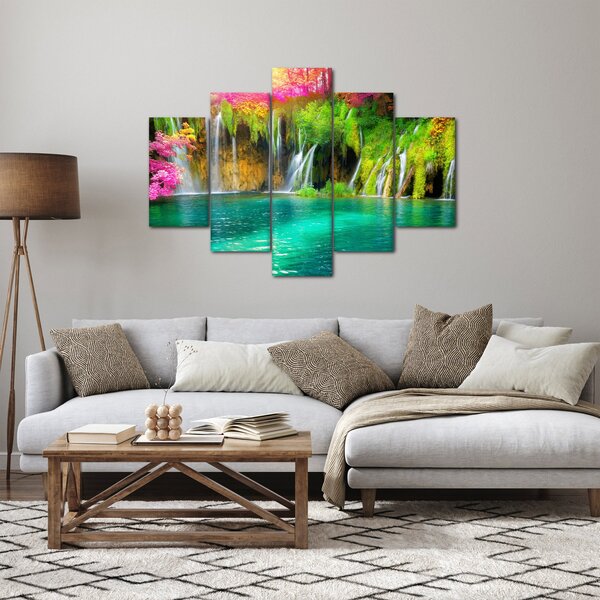 Tablou - Cascada, Lacurile Plitvice, Croația (150x105 cm)