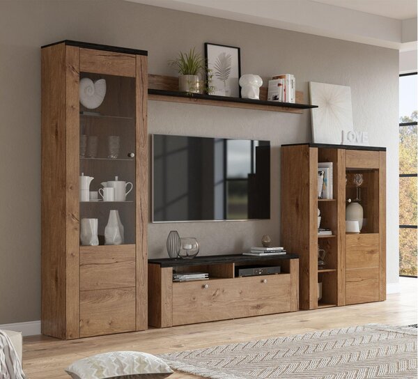Mobilier living Larita Typ 10 (stejar lefkas). Promo -21%. 1030599