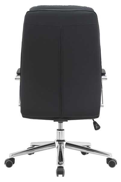 KONDELA Scaun de birou, negru/crom, ADMON