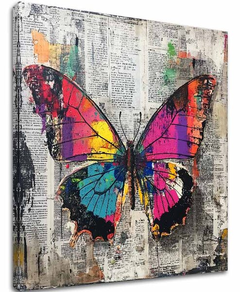 Tablou de perete Abstract Butterfly - Premium Print - 60x60 cm