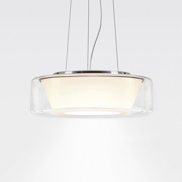 Serien Lighting serien.lighting Curling L Pendant 927 Triac conic conic, reglabil, Transparent, Camera de zi / sufragerie, Sticlă, Modern