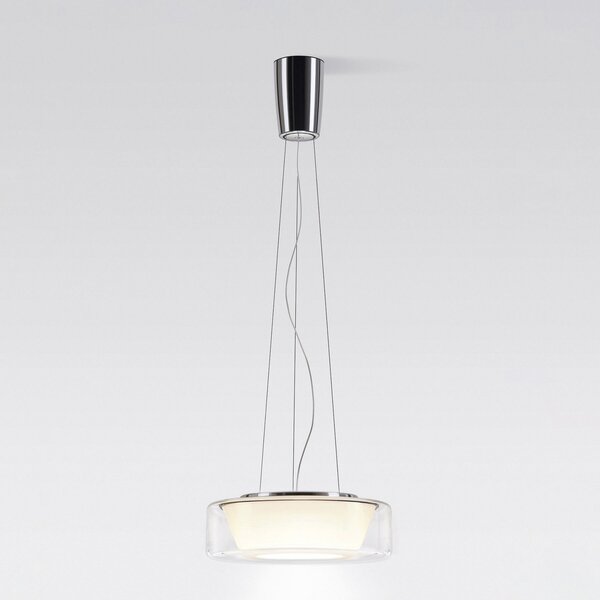 Serien Lighting serien.lighting Curling L Pendant 927 Triac conic conic, reglabil, Transparent, Camera de zi / sufragerie, Sticlă, Modern