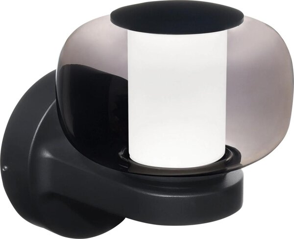 Aplica LED de exterior MALAGA, 12W/230V, IP44, neagră