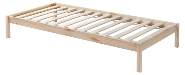 KONDELA Pat supraetajat Montessori cu pat suplimentar, natural, VENITA TYP 1