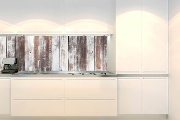 Fototapet pentru bucătărie - scânduri de lemn uzate 180 x 60 cm