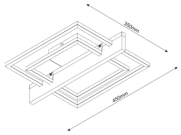 Plafonieră LARYSA LED/23W/230V 35x45 pin