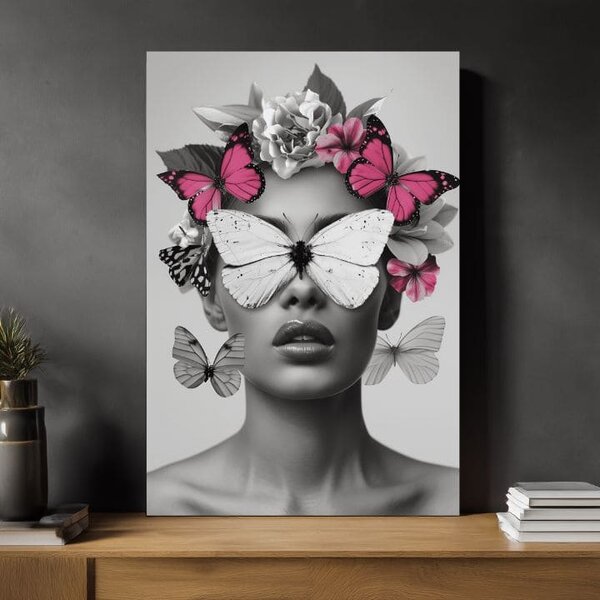 Tablou de perete BUTTERFLY VISION | Pânză italiană - 60x90 cm