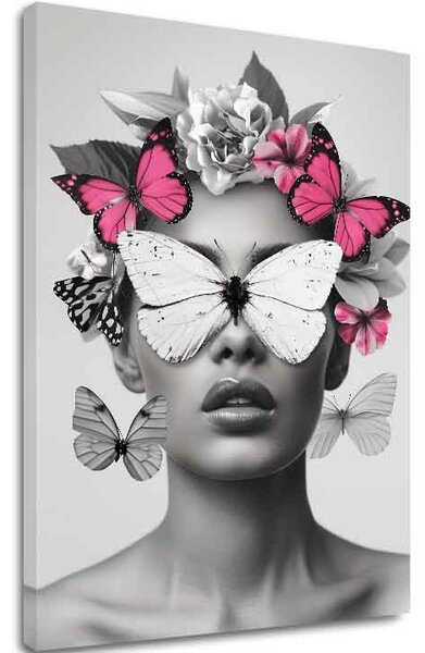 Tablou de perete BUTTERFLY VISION | Pânză italiană - 60x90 cm