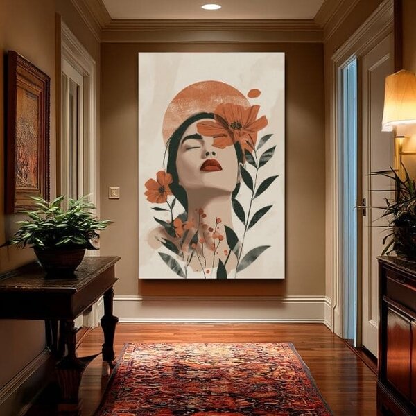 Tablou de perete BLOOMING SOUL | Pânză italiană - 60x90 cm