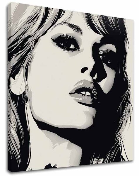 Tablou de perete Brigitte Bardot - Eleganța anilor '60 - 60x60 cm