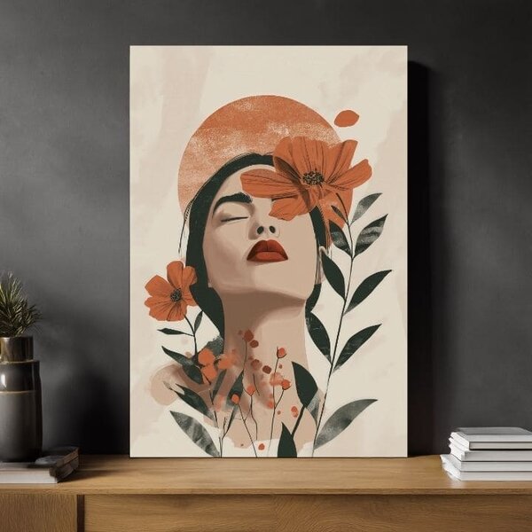Tablou de perete BLOOMING SOUL | Pânză italiană - 60x90 cm